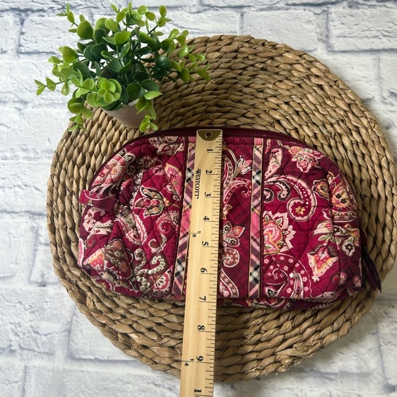 Vera Bradley Piccadilly Plum Quilted Makeup/Accessory Bag. Retired Pattern. - Picture 4 of 6